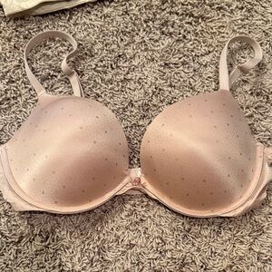 Victoria's Secret Blush Bra with Speckled Design